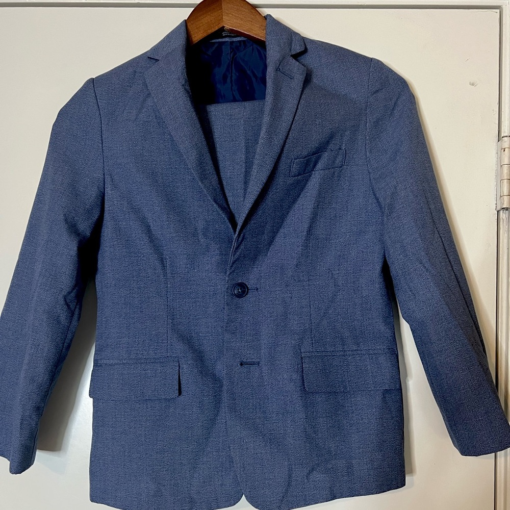 Blue-grey 2 piece suit for kids